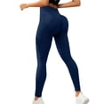 thumbnail image 6 of JFGHDG 3D Anti Cellulite Leggings for Women Resistance Band Compression Leggings Tummy Control Butt Lifting Workout Yoga Pants Navy L, 6 of 6