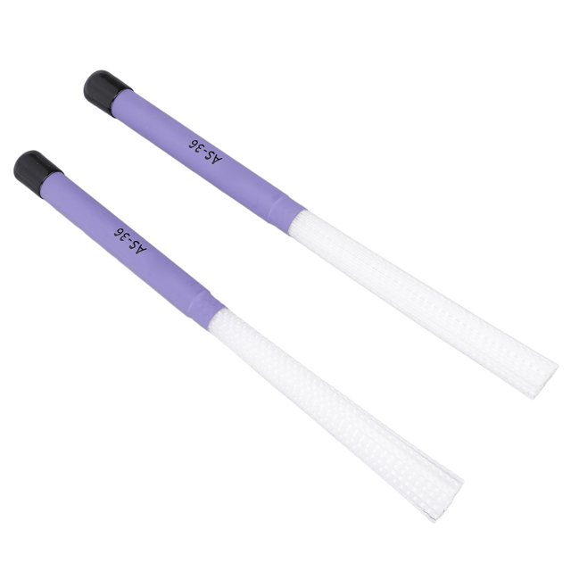 1 Paire de Brosses à Tambour avec Manche Lisse Bâtons d'Instruments de Percussion pour Pratique et Performance