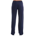 thumbnail image 3 of Just Love 100% Cotton Jersey Women Plaid Pajama Pants Sleepwear (Solid Navy, X-large), 3 of 3