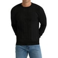 thumbnail image 3 of Iceglad Mens Sweater Crewneck Cable Knit Pullover Sweater Casual Twist Textured Sweaters, 3 of 8