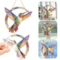thumbnail image 6 of GXXGREAT Hummingbird Suncatcher Colored Acrylic Window Hanging Acrylic Window Hanging Decoration Stained Glass Suncatcher Gift For Female Bird Lovers (1/2/3 Pcs), 6 of 8