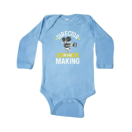 

Inktastic Future Movie Director Kids Directing Gift Baby Boy or Baby Girl Long Sleeve Bodysuit