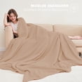 thumbnail image 2 of Manta para Cama Familiar Cómoda de Muselina de Algodón 6 Capas 200x230cm Marrón, 2 of 7