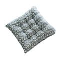 thumbnail image 1 of Inteprter Cojín de asiento transpirable, comodidad para largas horas sentado, cojín cuadrado para silla con aspecto elegante Decoración del hogar raya de sauce, 1 of 6