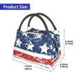 thumbnail image 2 of Lukts USA Couleurs Rayures 1 Motif Petit Sac à Lunch pour Hommes Femmes Boîte à Lunch Isolée Mini Sac à Lunch Portable Sac Isotherme Réutilisable, 2 of 6