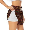 thumbnail image 3 of Lsque Dancing African Women1 Printed Women's Running Shorts with Liner Pockets,Elastic Quick Dry Workout Athletic Gym Yoga Shorts,Womens High Waist Shorts-X-Large, 3 of 9