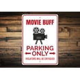thumbnail image 1 of Movie Buff Parking Novelty Decor, Metal Wall Sign - 10x14 Inches, 1 of 4