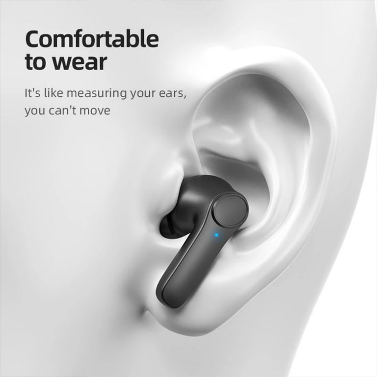 Wireless Earbuds for iOS Android Phones Bluetooth 5.0 in Ear Headphones with Extra Bass Built in Mic Touch Control USB Charging Case 30hr