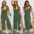 thumbnail image 3 of Women Sexy Backless Wide Legs Loose Jumpsuit Romper Trousers Clubwear, 3 of 4