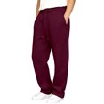 thumbnail image 5 of Muxikeji Clothes Mens Split Hem Back Pocket Casual Long Pants Comfort Loose Fit Breathable Daily Streetwear Trousers, 5 of 9
