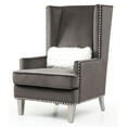 thumbnail image 3 of Glory Furniture Wilshire G0951A-AC Chair   DARK GRAYVelvet, 3 of 6