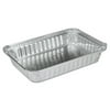 Handi-Foil 2061-30-500 6 in. x 8.59 in. x 1.25 in. 1.5 lbs. Capacity Aluminum Oblong Pan - Silver (500/Carton)