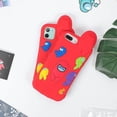 thumbnail image 4 of Case for iPhone X/XS Cartoon Cute 3D Kawaii Fun Red Kids Design Soft Silicone Cover, Unique Cool Funny Fashion Trendy Character Cases for iPhone X/XS, 4 of 4