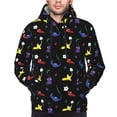 thumbnail image 5 of Lsque Pikmin Pattern Casual Men's Hoodie,Hooded Sweatshirt with Kangaroo Pocket,Pullover Hoodie-Medium, 5 of 8