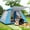Blue, variant on Pop up Canopy Large Instant Camping Tent,Beige 4-5 Person Family Tents for Camping with 4 Doors,7.87'x7.87'x5.1' Anti-UV Waterproof Easy Setup Camping Tent for Outdoor Beach Picnic Hiking Backpacking