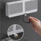 thumbnail image 5 of Cateissary Caja de jabón con tapa, jabón seco y limpio con caja práctica, jabonera con drenaje de agua, jabonera de pared Juegos de accesorios de baño, 5 of 6