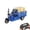 Blue, variant on Mini RC Tricycle with Liftable Cargo Bed, 2.4GHz Full Proportional Remote Control Cargo Truck, LED Lights, Sound Effects, USB Rechargeable Three Wheel RC Vehicle Drift Trike Model Toy RTR