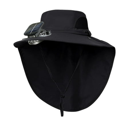 solar powered sun hat with product