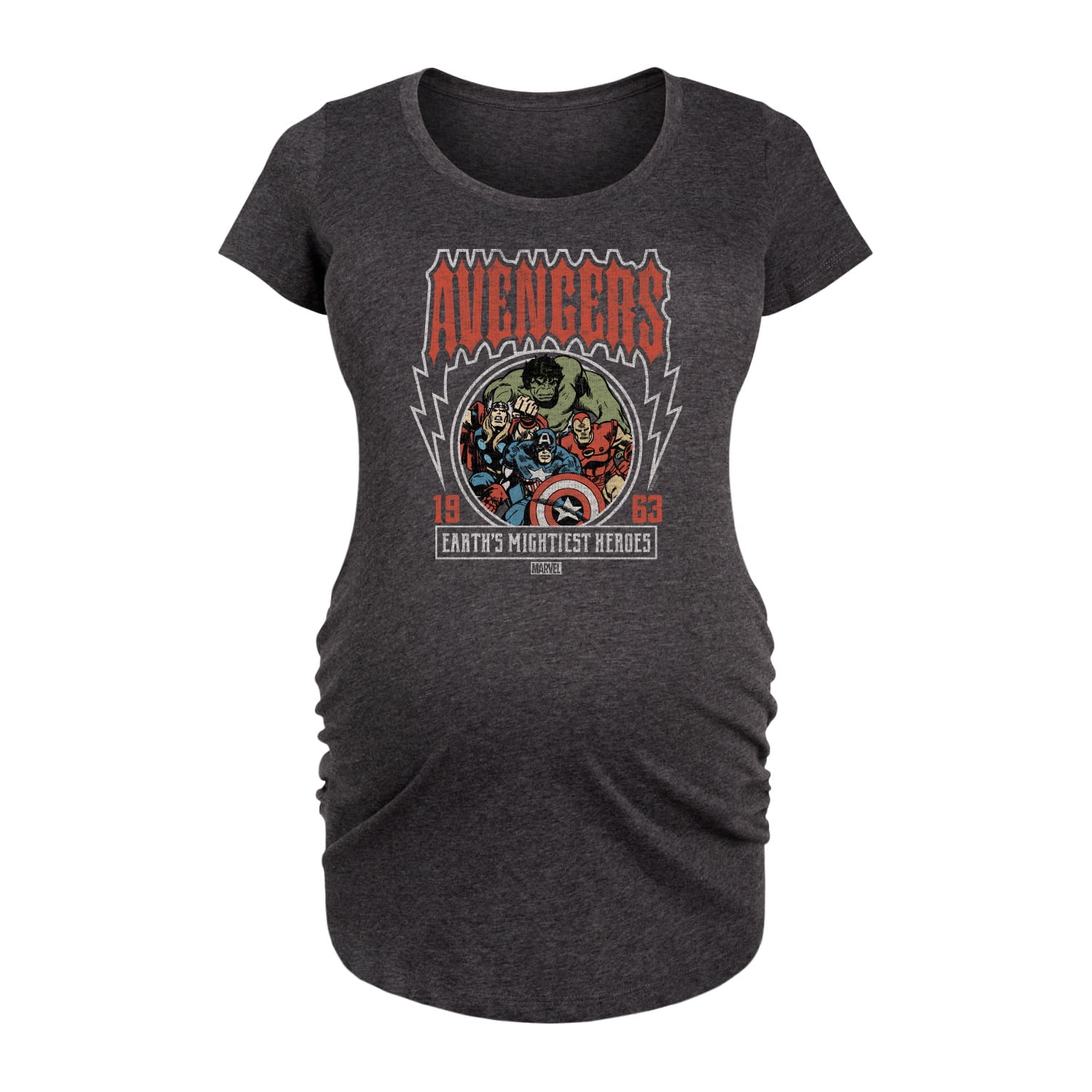 Marvel The Avengers - Band Tee Style - Maternity Scoop Neck Graphic T-Shirt