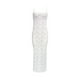 thumbnail image 3 of Vestidoo Formal Vestido de tubo de encaje para mujer, vestido largo ajustado con recortes, ropa de fiesta y club Kuymtek Blanco T M para Mujer, 3 of 8
