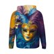 thumbnail image 4 of Sudadera con capucha para hombre, estilo casual, con cuello redondo, estampado, manga larga, blusa de poliéster, 4 of 5