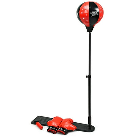 Kadyn Kids Punching Bag with Adjustable Stand and Boxing Gloves