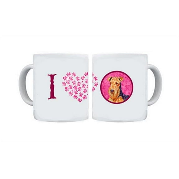Carolines Treasures  15 oz. Airedale Dishwasher Safe Microwavable Ceramic Coffee Mug