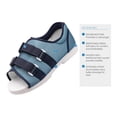thumbnail image 4 of Ossur Mesh Top Post-Op Foot Brace Recovery Shoe, Extended Strap with Dual Side Closure, Medium, Blue, 1 Ct, 4 of 8