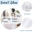 thumbnail image 4 of Mantel FINDYOU de poliéster blanco de 60 x 102 cm para mesa de 6 pies, 4 of 7