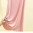 thumbnail image 5 of gljltg Women's Pleated Casual Sleeveless Soft Nighties Sleepwear Loungewear Homewear Elegant U-Neck Nightshirts Baggy Loose Fit Sleep Tee Pyjamas Sale, 5 of 5