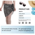 thumbnail image 7 of Geaub White Pineapples Women's Short Wrap Skirt, Beach Sun Protection Shawl, Swimsuit Bra, Swimwear Tunic, 7 of 7