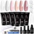 thumbnail image 1 of Kit de gel para extensiones de uñas Beetles Poly con lámpara de uñas, juego de 22 piezas, 1 of 7