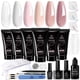 thumbnail image 1 of Kit de gel para extensiones de uñas Beetles Poly con lámpara de uñas, juego de 22 piezas, 1 of 7