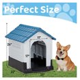 WANCQ Plastic Dog House Pet Dog Kennel Water Resistant with Indoor