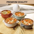 thumbnail image 4 of Ceramic Soup Bowls With Handles Set of 4 20 oz French Onion Soup Bowls Oven Safe Dishwasher Microwave Oven Safe Bowl Set for Chili Gumbo Chowder Soup Bowl With Handle French Onion Crock, 4 of 6