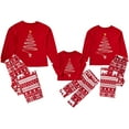 thumbnail image 2 of Louist Family Matching Christmas Pajamas Set Sleepwear Jumpsuit Hoodie with Hood Matching Holiday PJ's for Family (Red-Women/S), 2 of 8