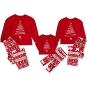 Sinhoon Family Christmas Pjs Matching Sets Santa Christmas Matching Jammies for Couples Adults Holiday Xmas Sleepwear Set