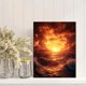 thumbnail image 2 of Qisvanset Framed Canvas Wall Art 12x16 Inch Golden Hour Storm Sunset Nature Wall Decor, 2 of 5