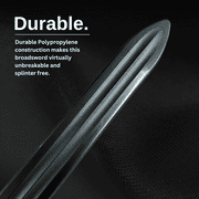 E-BOGU Polypropylene European Broadsword (34) | Martial Arts Equipment | Practice Sword for Training