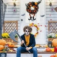 thumbnail image 3 of Clearance! Halloween Pumpkin Bat Halloween Wreath Door Hanging Wreath Haunted House Decoration Pendant With Lighting Buy 2 Get 3, 3 of 4