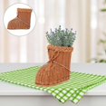 thumbnail image 3 of Home Cups Tray Handmade Style Seagrasss Table Planter Boot- Pampas Basket Handwoven Fruit Center Shape Organizer Rattan Plant Hand Stems Wicker Flower, 3 of 4