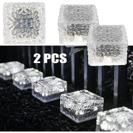 

Solar Brick Lights - Solar Ice Cube Lights Outdoor Waterproof Paver Lights Landscape Path Lights Lamp