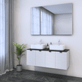 thumbnail image 3 of Capri 4D 120 Double Sink Floating Bathroom Vanity (48" Width), 3 of 6