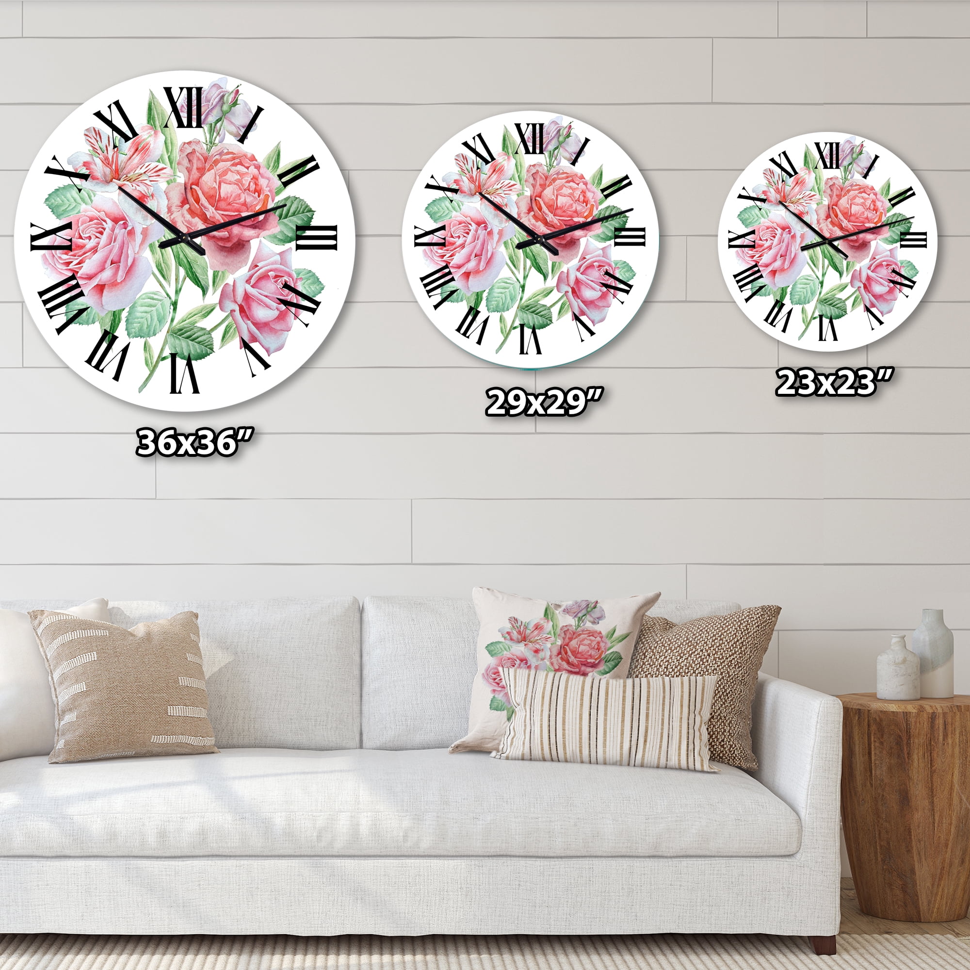 Designart 1 in Quartz Traditional Wall Clock