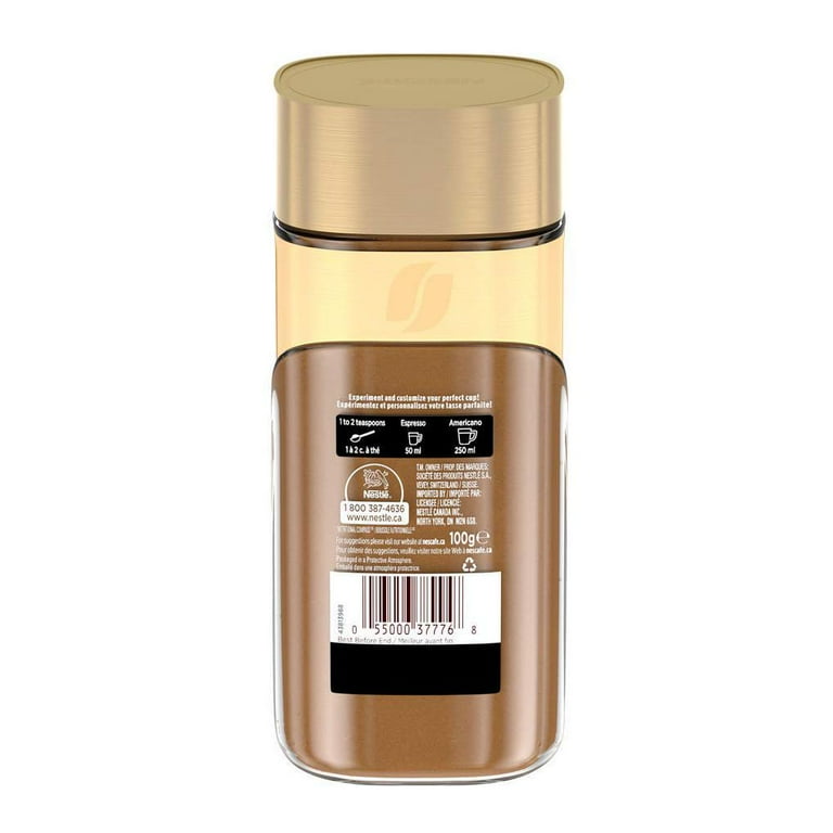NESCAFÃ‰ Gold Espresso Instant Coffee, 100g Jar, 100% Arabica with