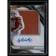 2024 Bowman University Best Ethan Burke Texas Longhorns Prospect Jumbo Relic Auto MEM AU