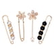 thumbnail image 1 of GOOHOCHY 4 piezas delicadas broches conjunto ropa hebillas herramientas de sujeción botones de rebeca, 1 of 7