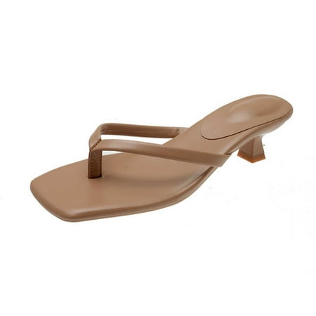 

YanHoo Flip Flops for Women Girls Thong Slide Sandals - Summer Dressy Bohemian Travel Flat Sandals Cute Low Wedge Summer Open Toe Sandal Shoes