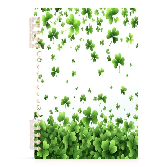 Shamrocks Floating in Air Notebooks 1-subject Journal 60 Sheets A5 College Ruled Paper Detachable Ring 8.3"x5.7"