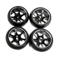 thumbnail image 1 of 4x RC Rim Tire Resistant 25mm for K969 K989 P929, :28 Scale Car Accessories Replacement Black, 1 of 6